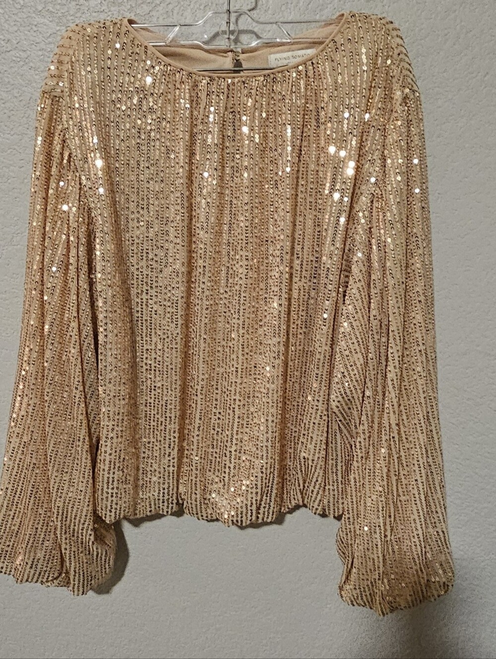 Flying Tomato Soft Champagne Blouse